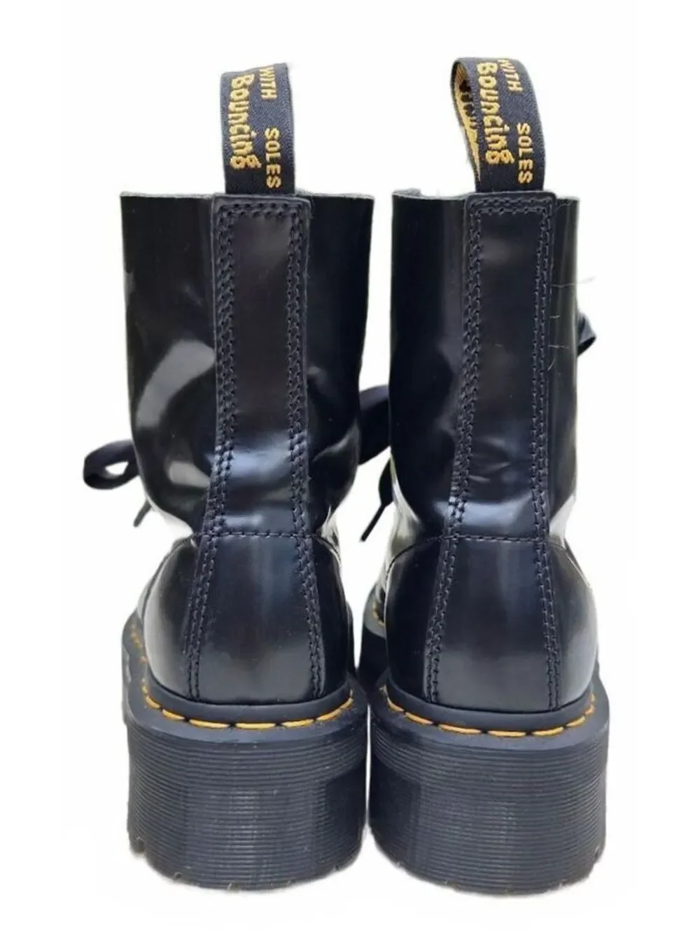 Dr. Martens Molly Platform Boots Black Leather Women’s Size US 8 / UK 6 Grunge